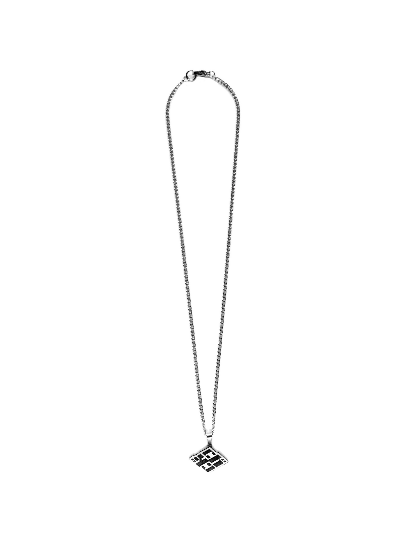 Silver Logo Pendent Necklace
