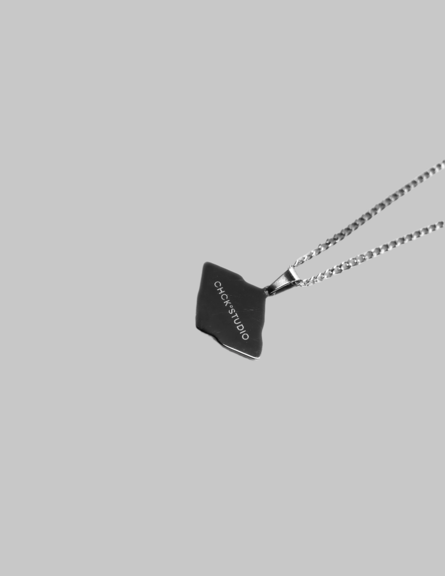 Silver Logo Pendent Necklace
