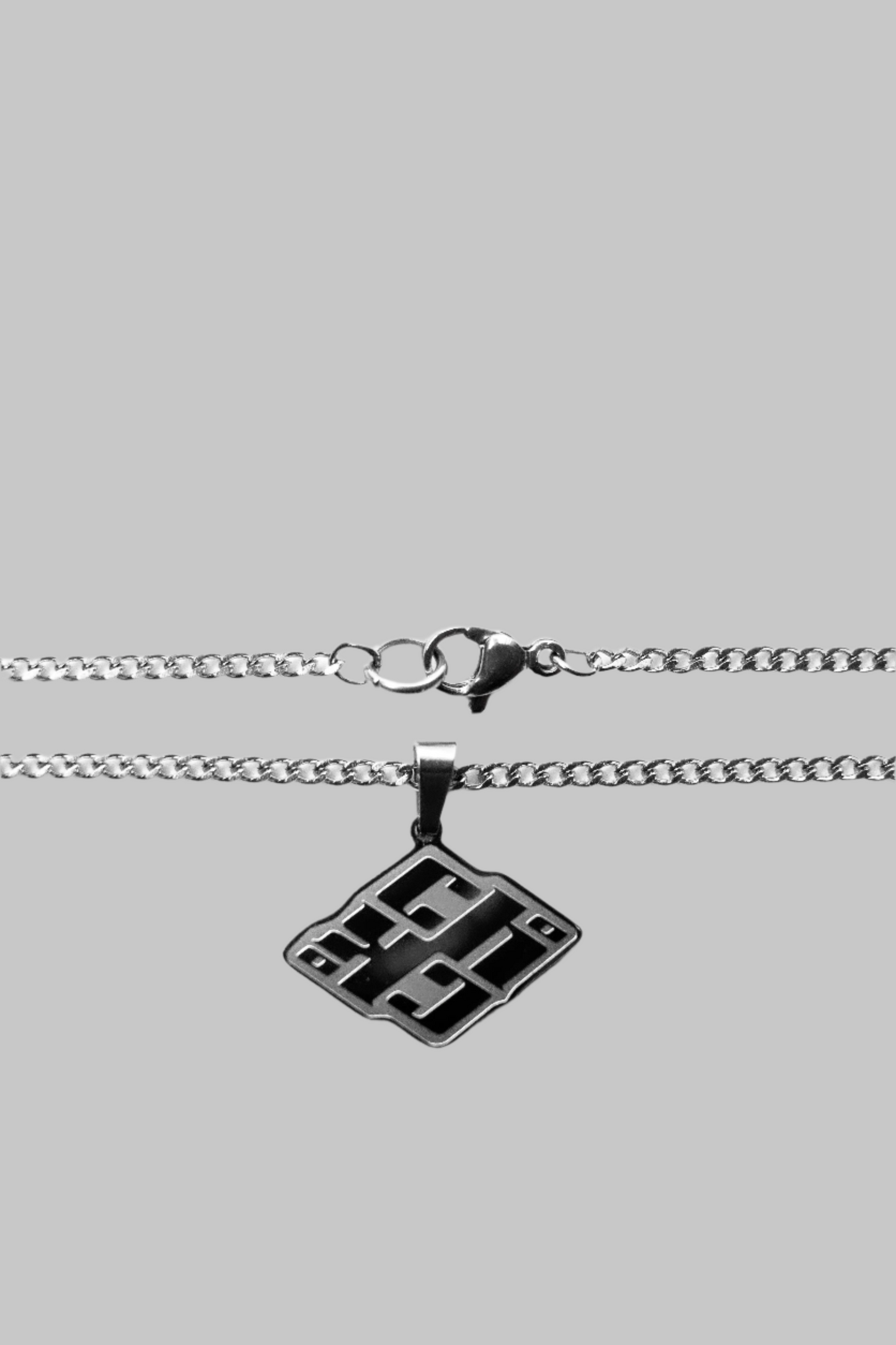 Silver Logo Pendent Necklace