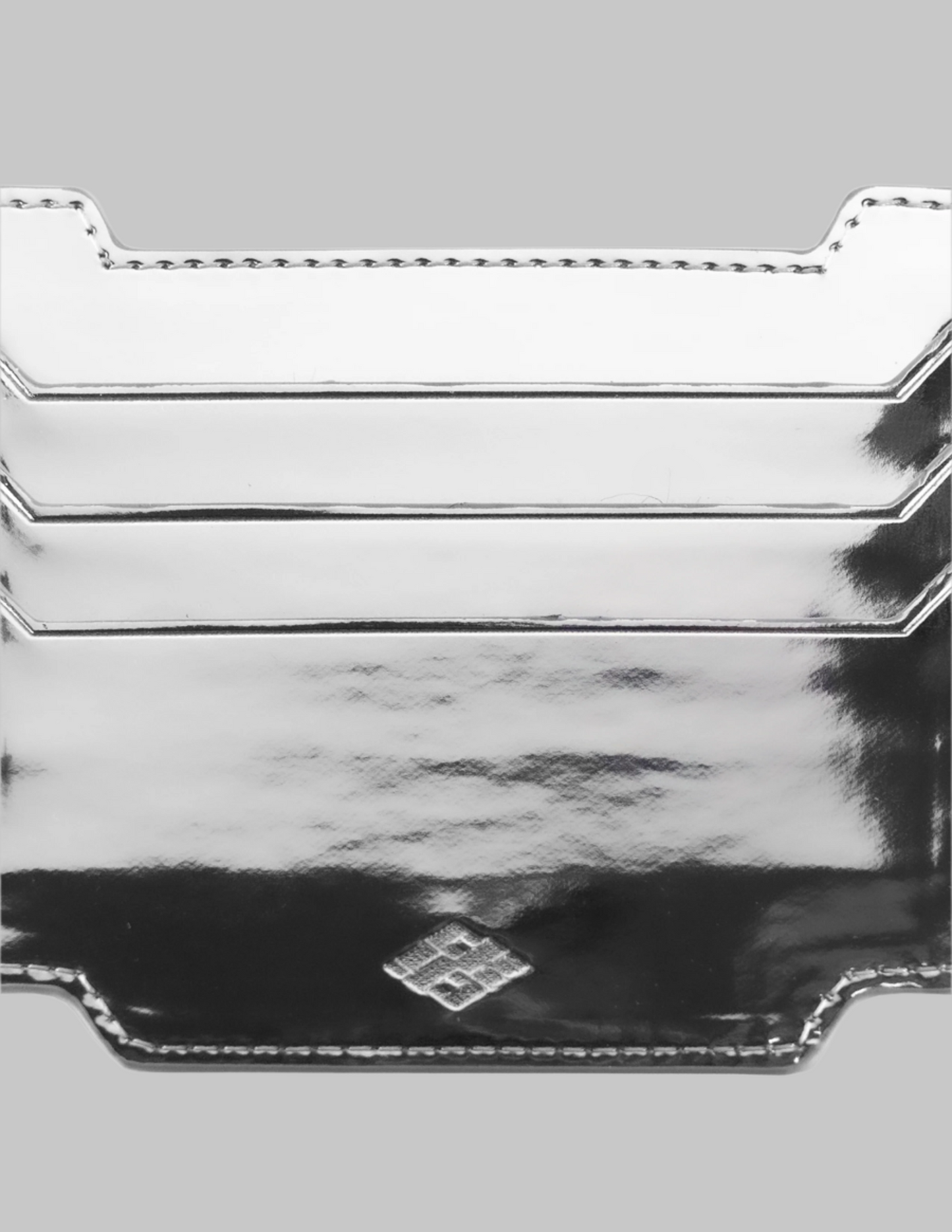 Silver Metallic Card Holder