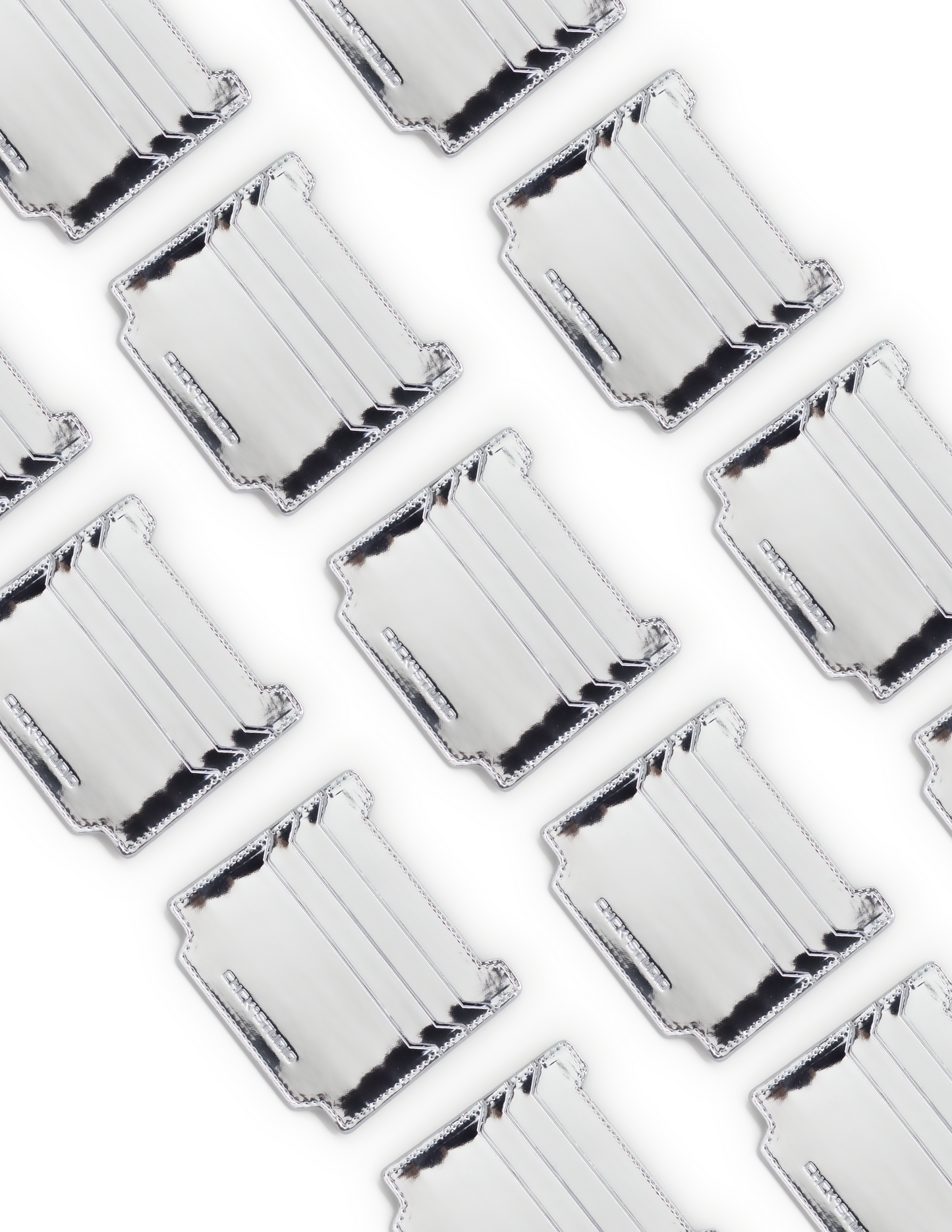 Silver Metallic Card Holder