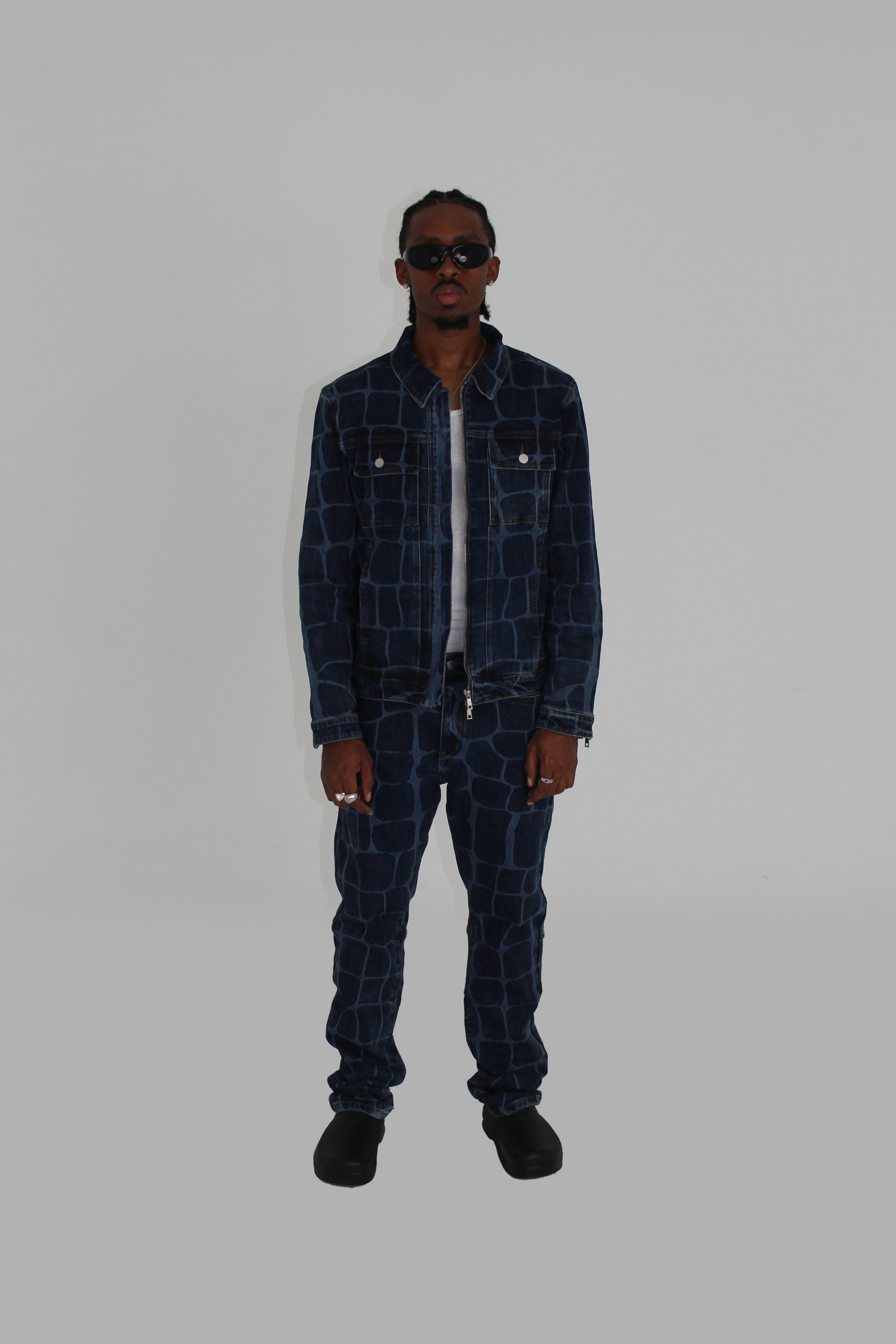 Crocodile Denim Jacket