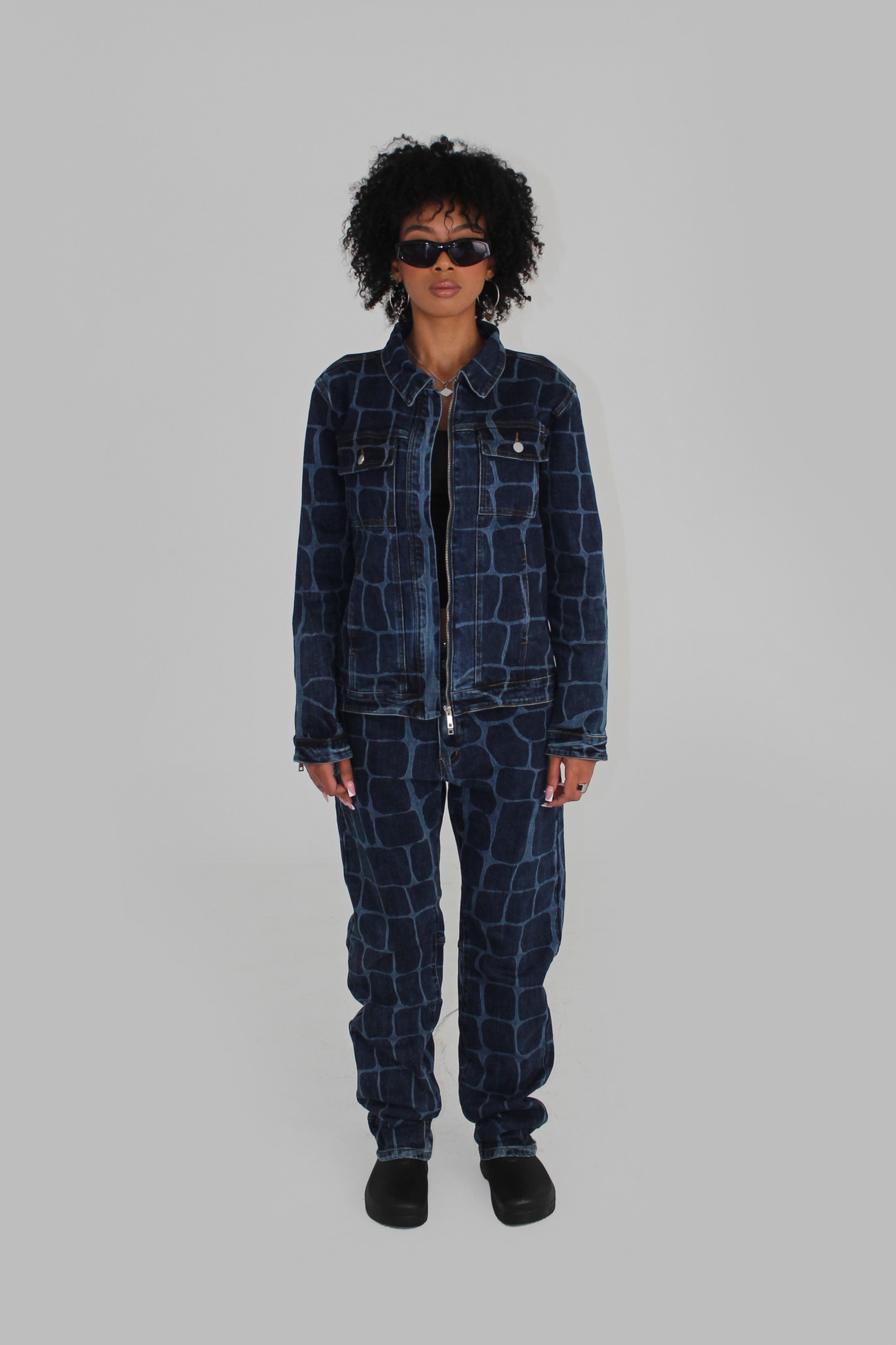 Crocodile Denim Jacket