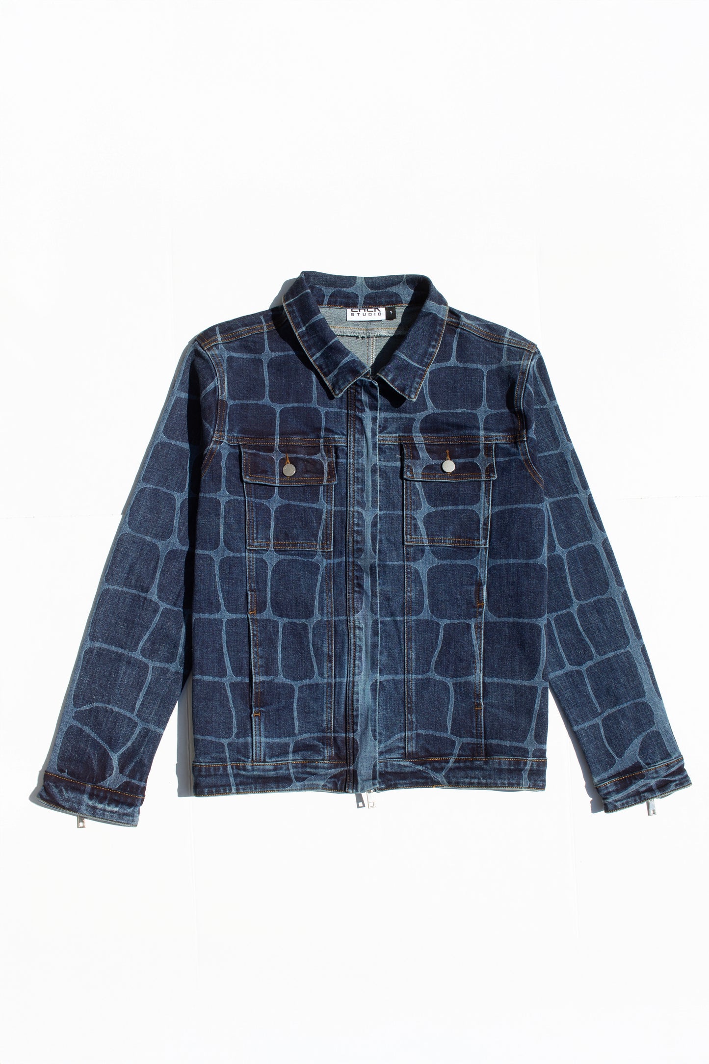 Crocodile Denim Jacket