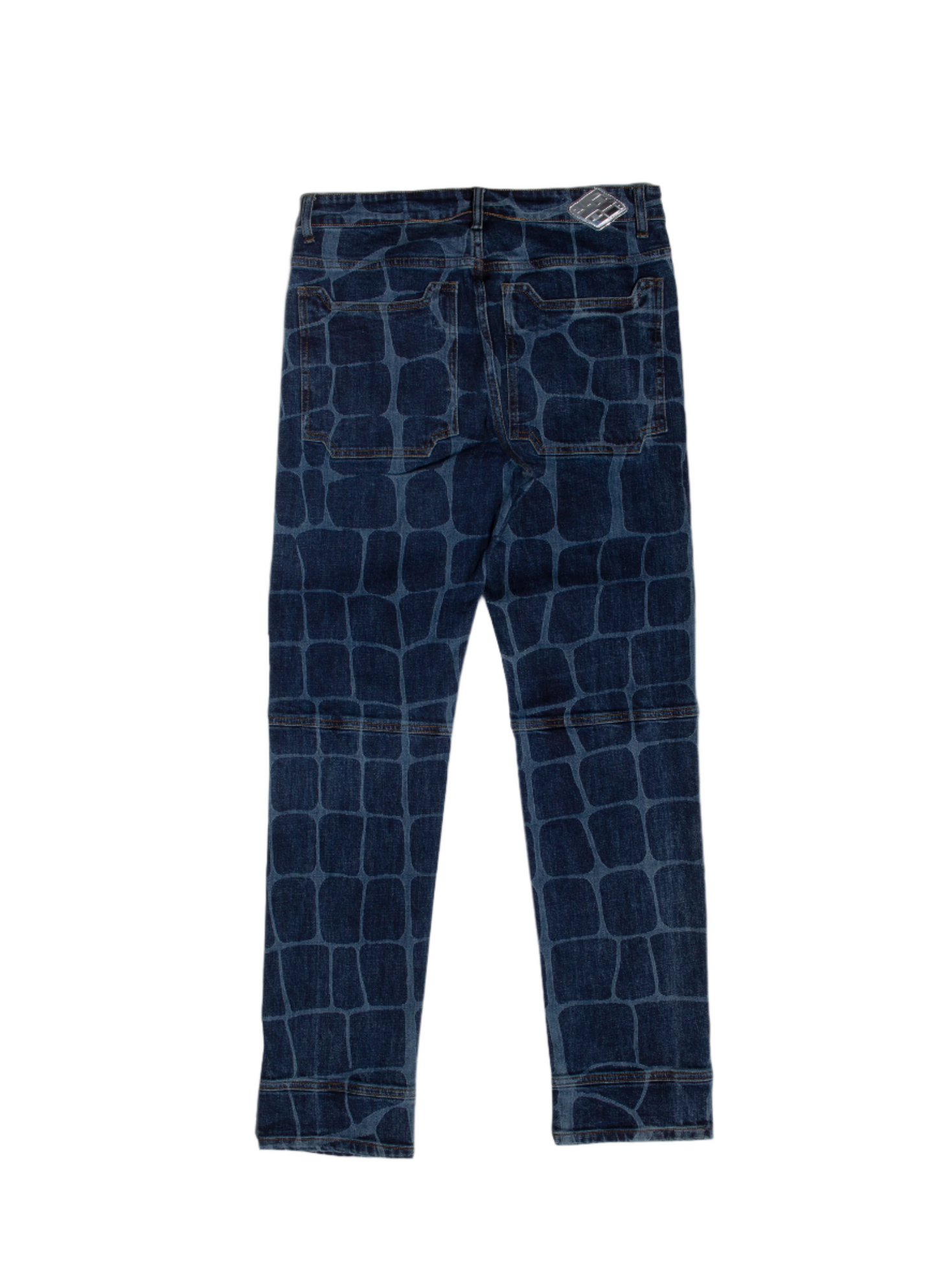 Crocodile Denim Pants