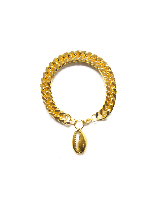 Cowrie Shell Cuban link Bracelet