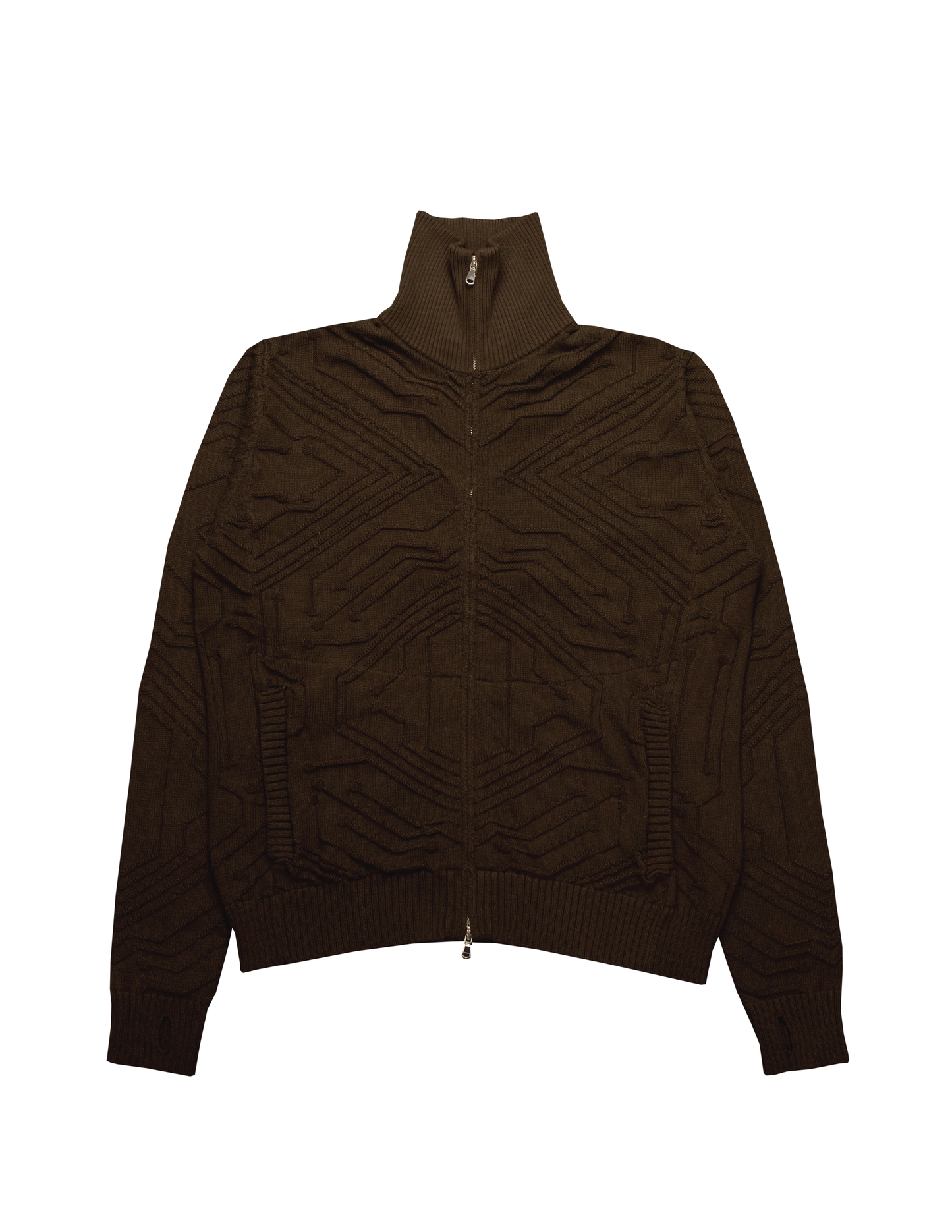 Motherboard cable knit sweater